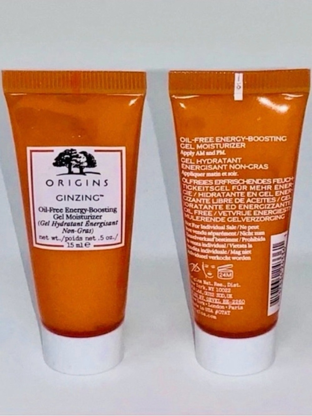 Origins GinZing Oil-Free Gel Moisturizer 0.5 oz x2 Travel Size